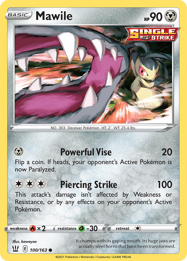 Mawile 100/163 Common | Battle Styles | Pokemon Card