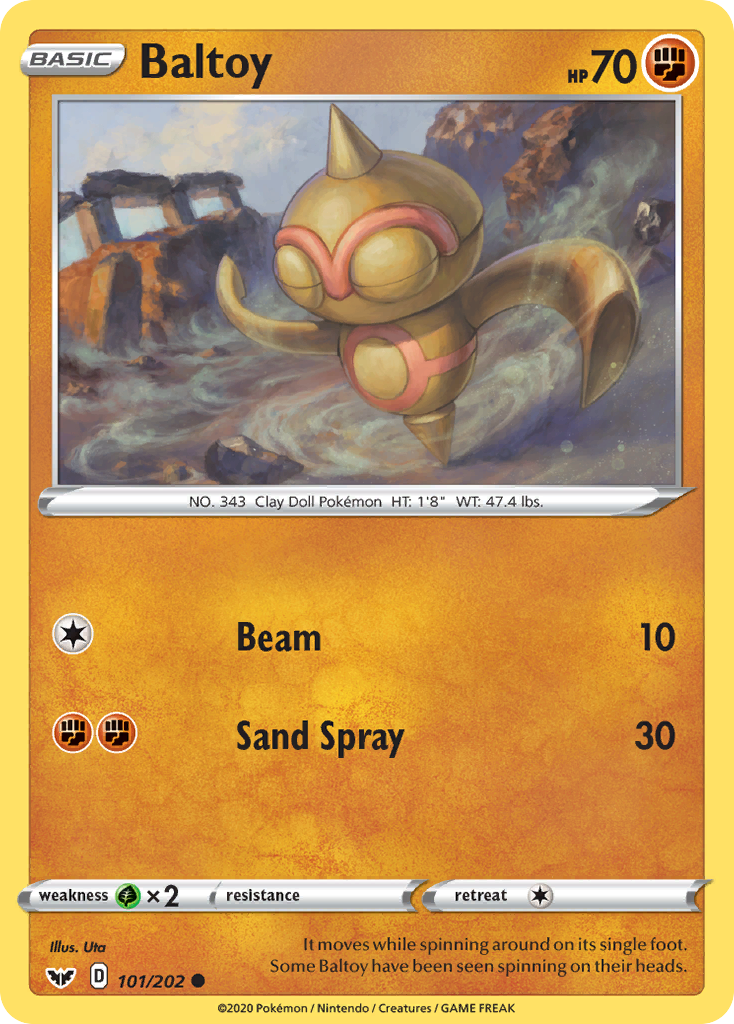 Baltoy 101/202 Common | Sword & Shield | Pokemon Card