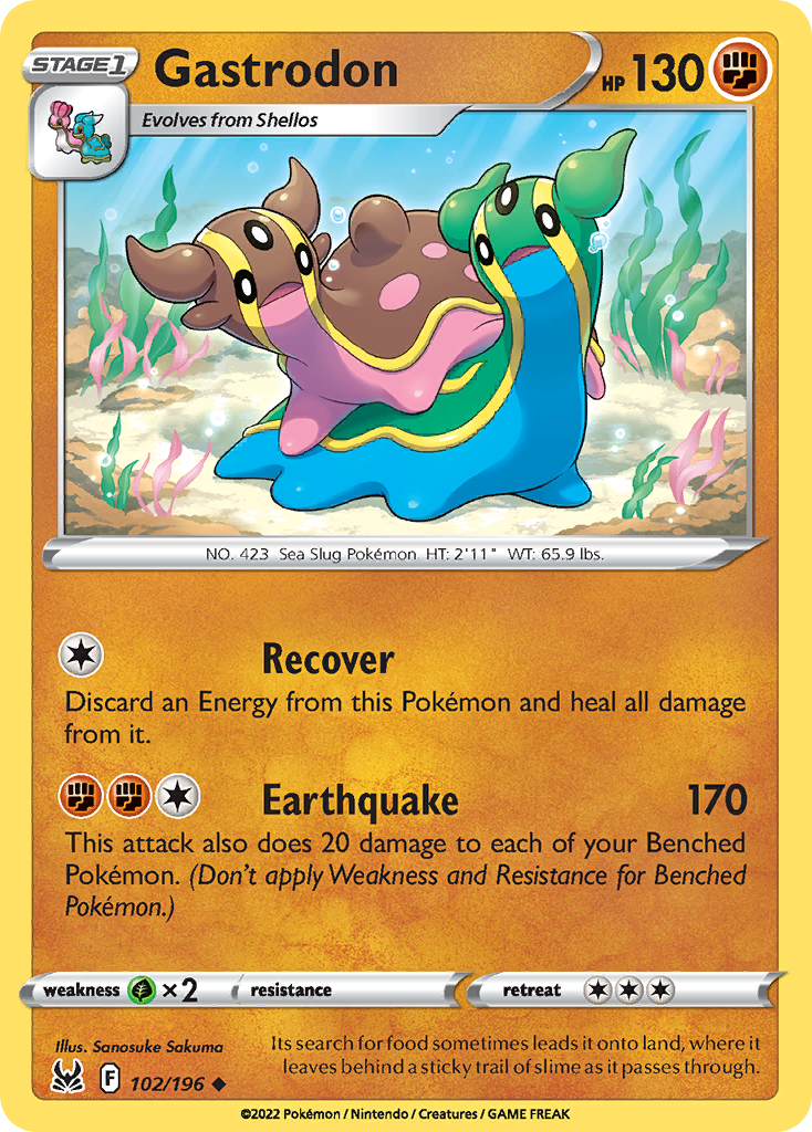 Gastrodon 102/196 Uncommon | Lost Origin | Pokemon Card