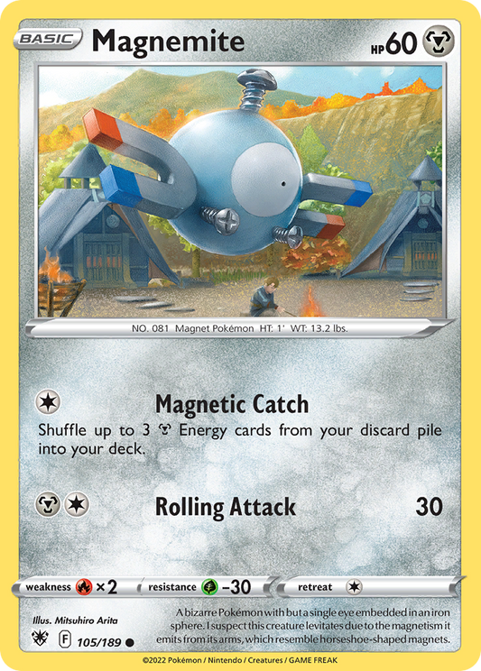 Magnemite 105/189 Common | Astral Radiance | Pokemon Card