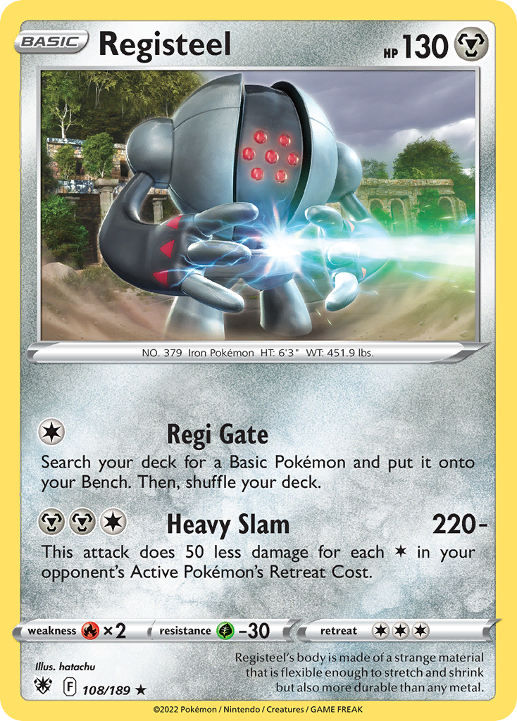 Registeel 108/189 Rare | Astral Radiance | Pokemon Card