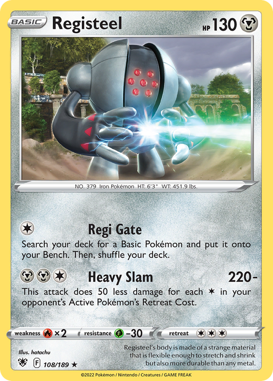 Registeel 108/189 Rare | Astral Radiance | Pokemon Card