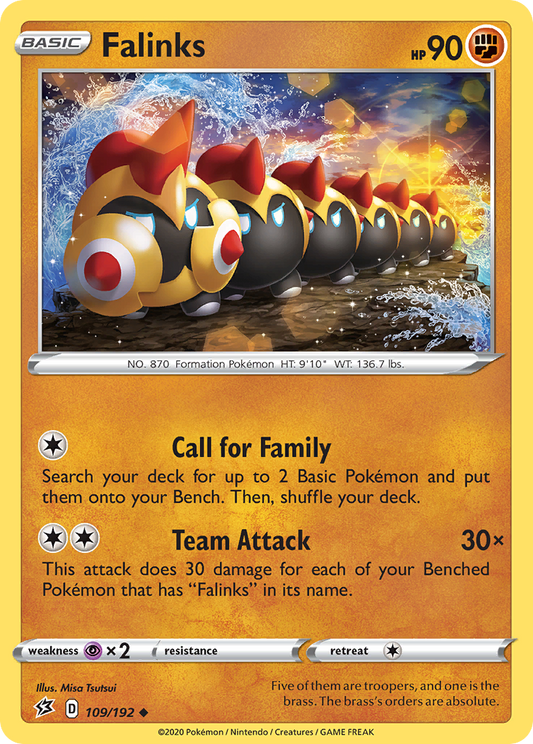 Falinks 109/192 Uncommon | Rebel Clash | Pokemon Card