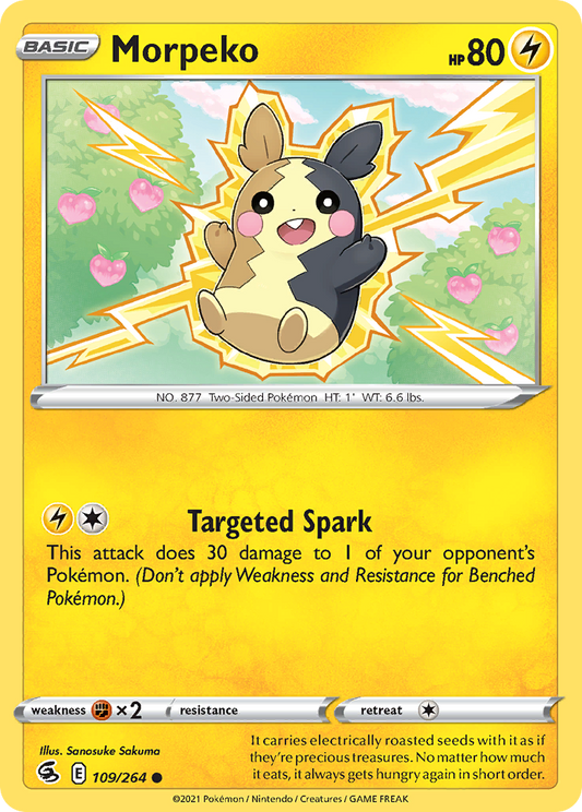 Morpeko 109/264 Common | Fusion Strike | Pokemon Card