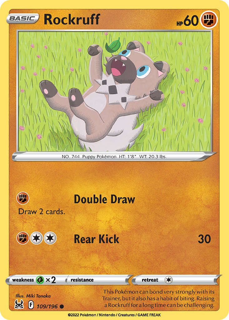 Rockruff 109/196 Common | Lost Origin | Pokemon Card