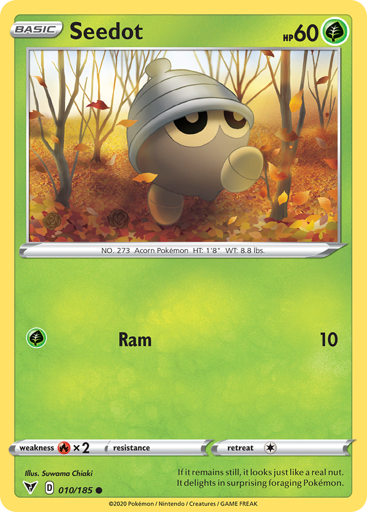 Seedot 10/185 Common | Vivid Voltage | Pokemon Card