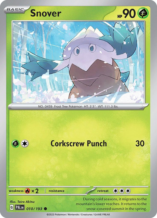 Snover 10/193 Common | Paldea Evolved | Pokemon Card