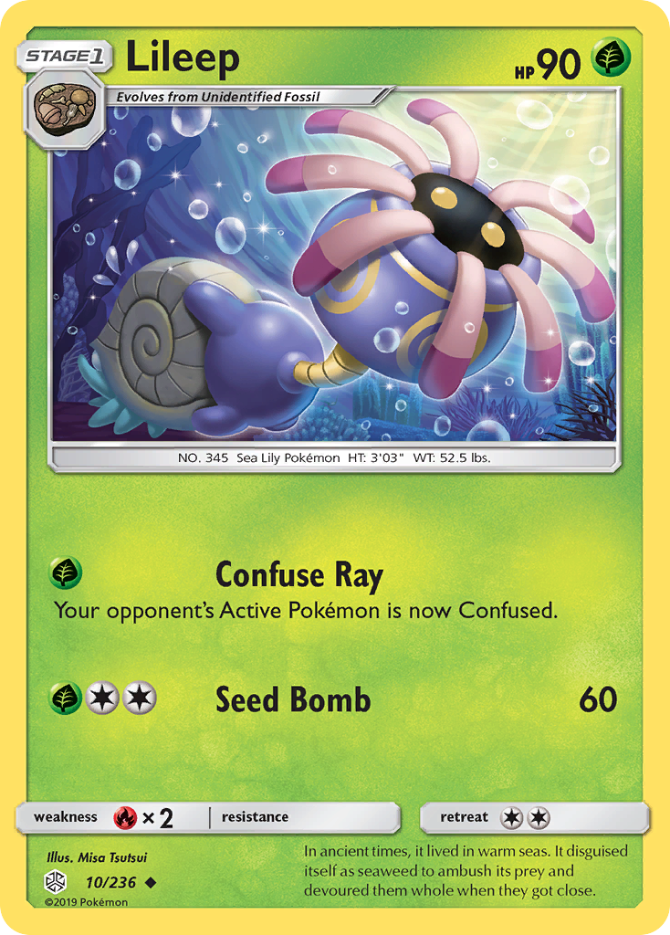 Lileep 10/236 Uncommon | Cosmic Eclipse | Pokemon Card