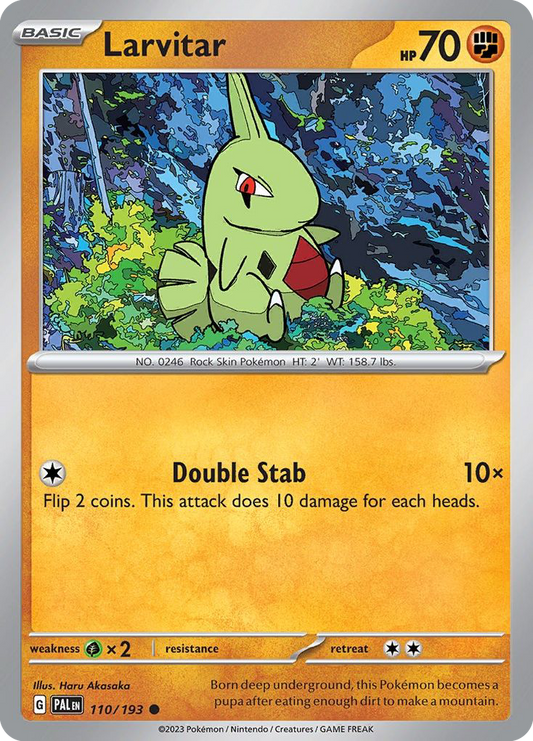 Larvitar 110/193 Common | Paldea Evolved | Pokemon Card