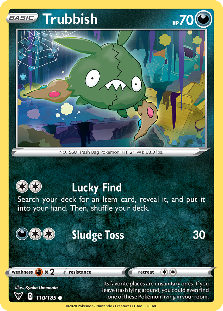 Trubbish 110/185 Common | Vivid Voltage | Pokemon Card