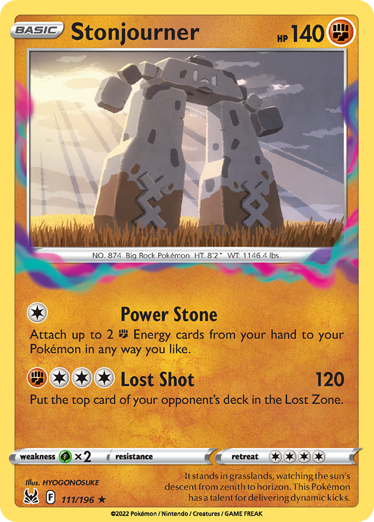 Stonjourner 111/196 Rare | Lost Origin | Pokemon Card