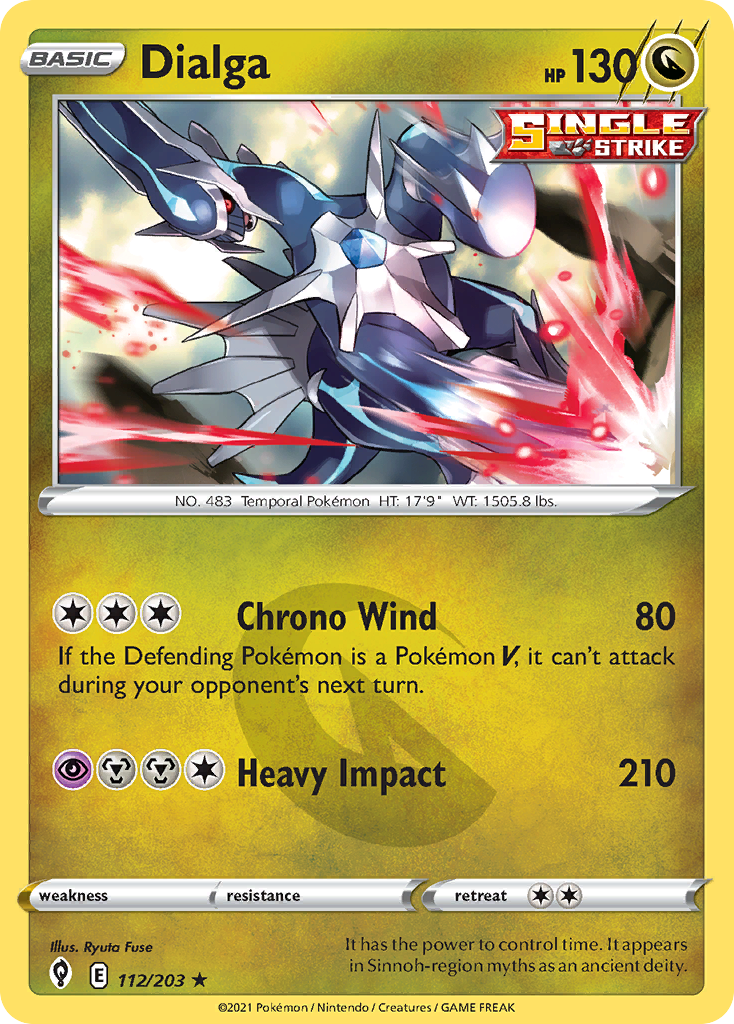 Dialga 112/203 Rare Holo | Evolving Skies | Pokemon Card