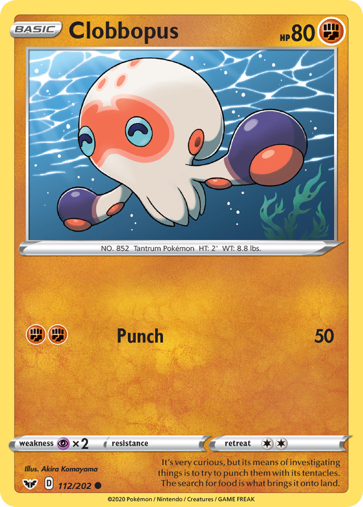 Clobbopus 112/202 Common | Sword & Shield | Pokemon Card