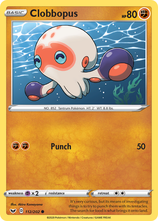 Clobbopus 112/202 Common | Sword & Shield | Pokemon Card