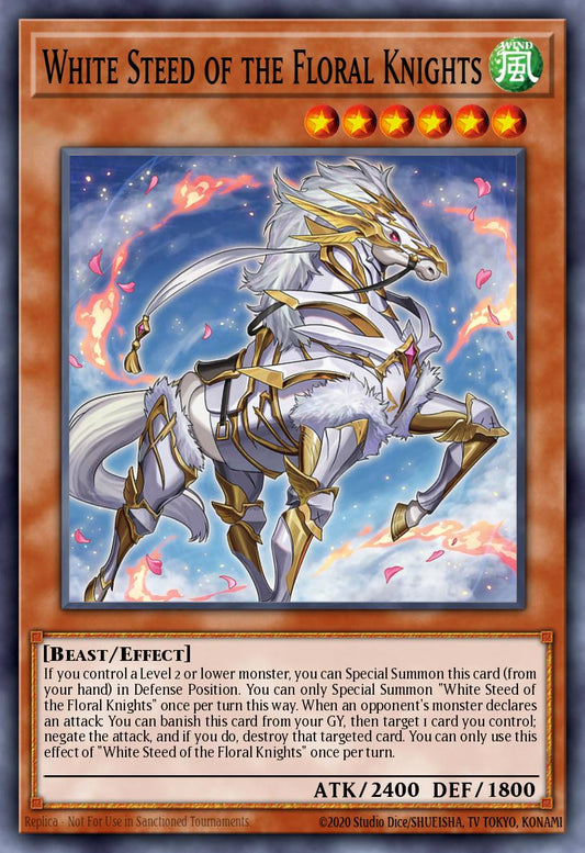 White Steed of the Floral Knights - LED8-EN022 Super Rare | Yu-Gi-Oh! Card