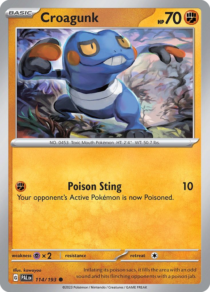 Croagunk 114/193 Common | Paldea Evolved | Pokemon Card