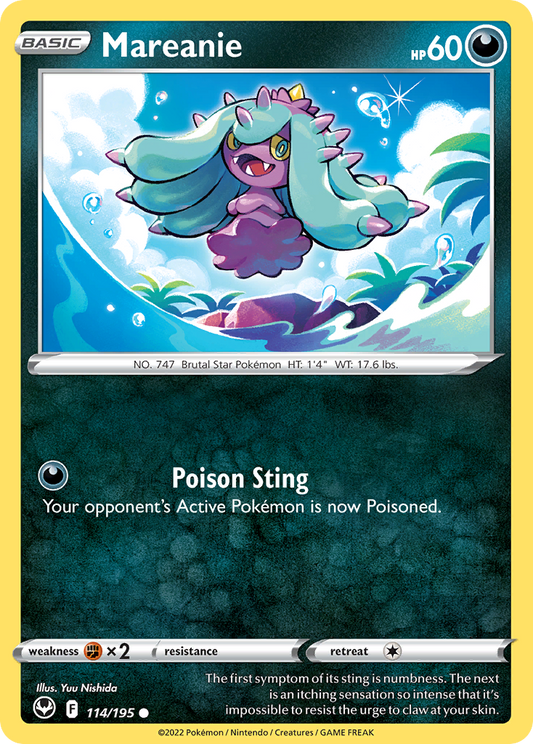 Mareanie 114/195 Common | Silver Tempest | Pokemon Card