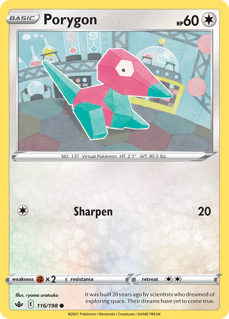 Porygon 116/198 Common | Chilling Reign | Pokemon Card