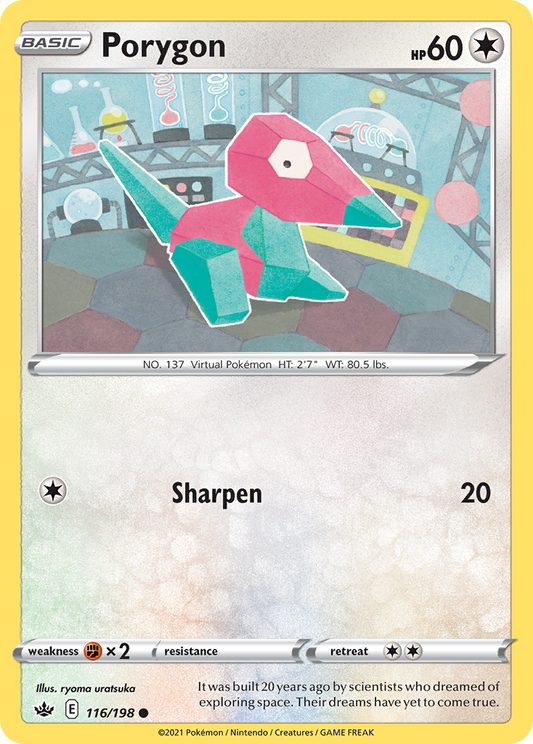 Porygon 116/198 Common | Chilling Reign | Pokemon Card