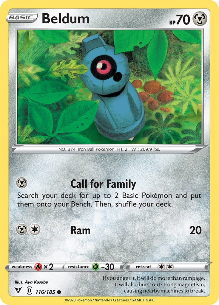 Beldum 116/185 Common | Vivid Voltage | Pokemon Card