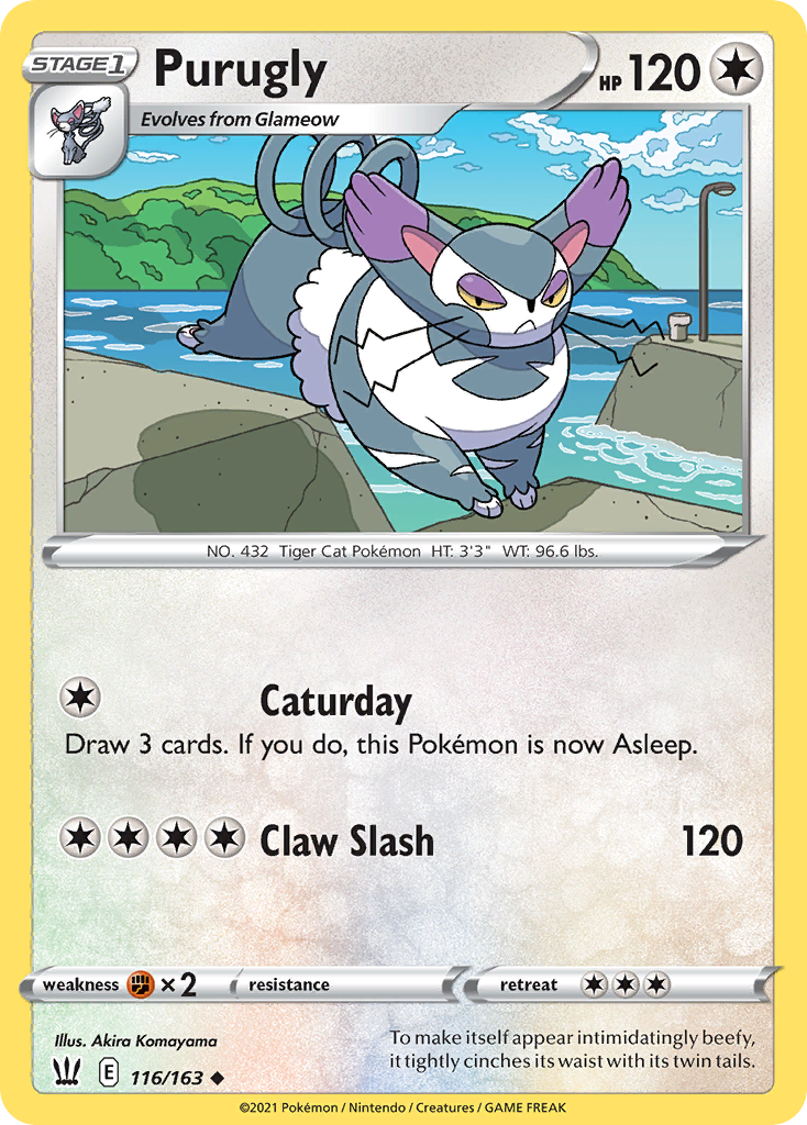 Purugly 116/163 Uncommon | Battle Styles | Pokemon Card