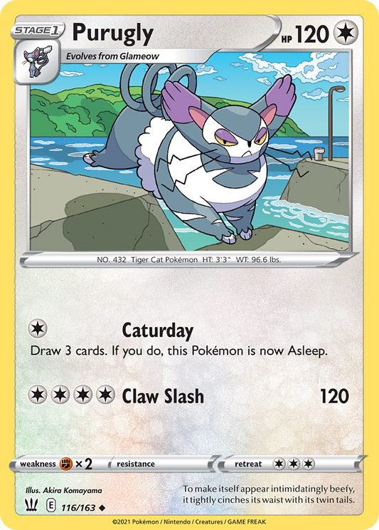 Purugly 116/163 Uncommon | Battle Styles | Pokemon Card