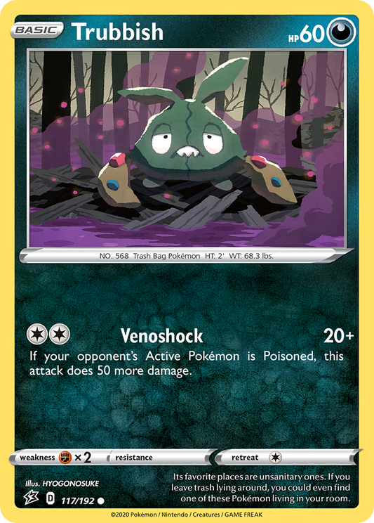 Trubbish 117/192 Common | Rebel Clash | Pokemon Card