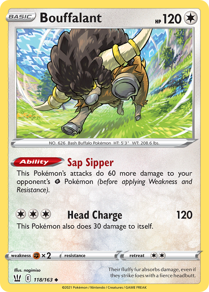 Bouffalant 118/163 Uncommon | Battle Styles | Pokemon Card