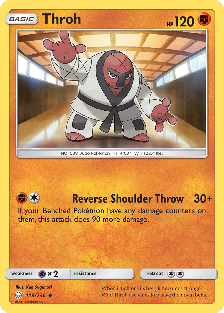 Throh 118/236 Uncommon | Cosmic Eclipse | Pokemon Card