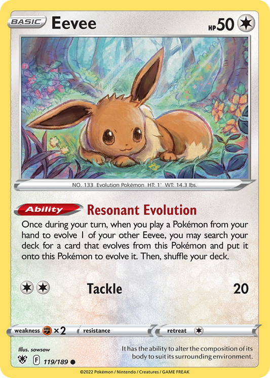 Eevee 119/189 Common | Astral Radiance | Pokemon Card