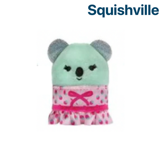 Coco the Koala with Strawberry Pattern Dress ~ 2" Individual SERIES 4 Squishville