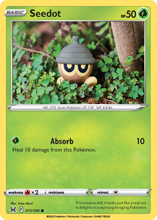 Seedot 11/196 Common | Lost Origin | Pokemon Card