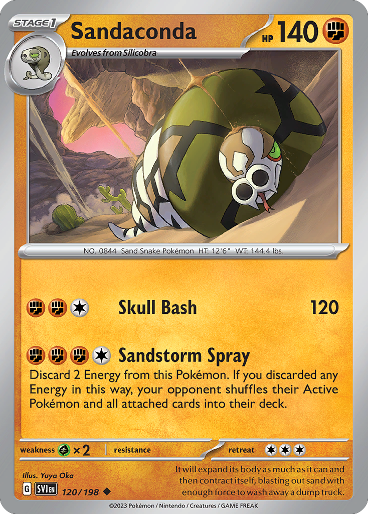 Sandaconda 120/198 Uncommon | Scarlet & Violet | Pokemon Card