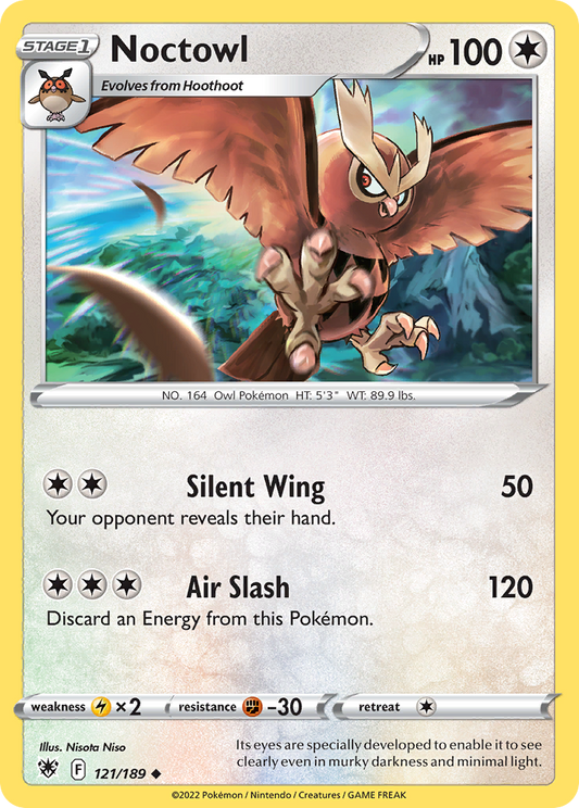 Noctowl 121/189 Uncommon | Astral Radiance | Pokemon Card