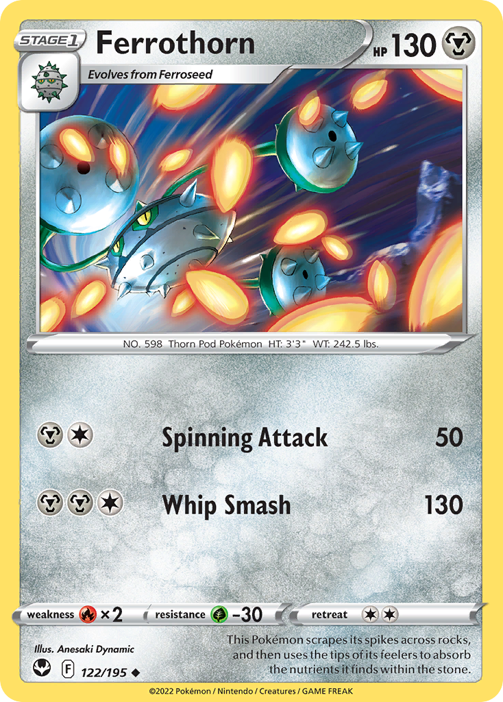 Ferrothorn 122/195 Uncommon | Silver Tempest | Pokemon Card