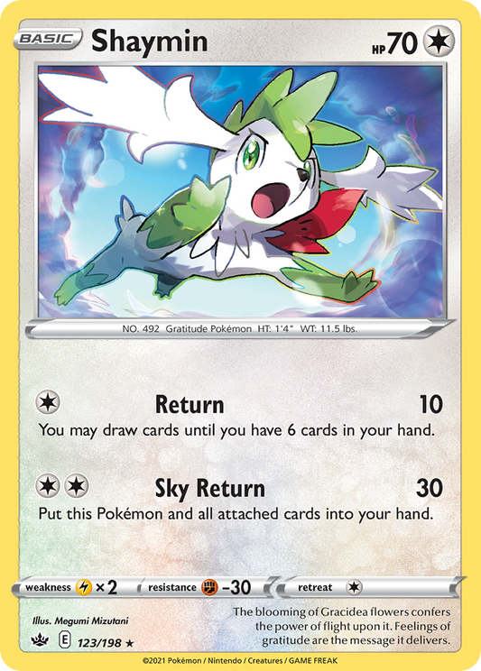 Shaymin 123/198 Rare Holo | Chilling Reign | Pokemon Card