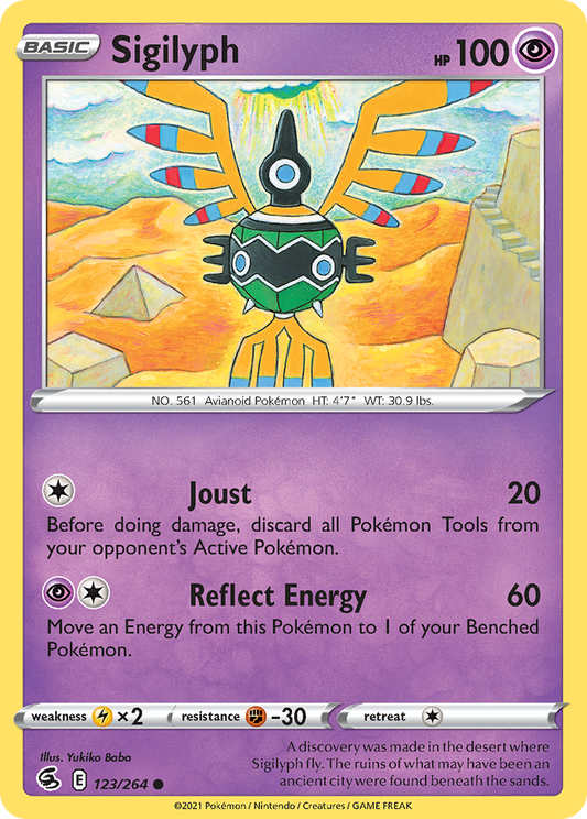 Sigilyph 123/264 Common | Fusion Strike | Pokemon Card