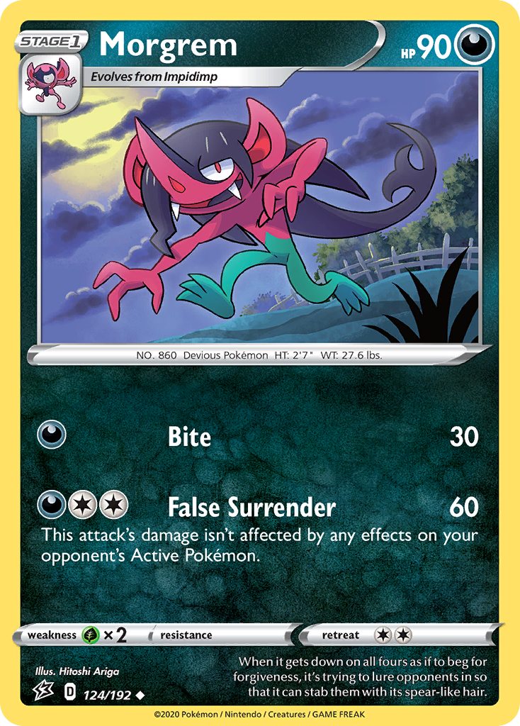 Morgrem 124/192 Uncommon | Rebel Clash | Pokemon Card