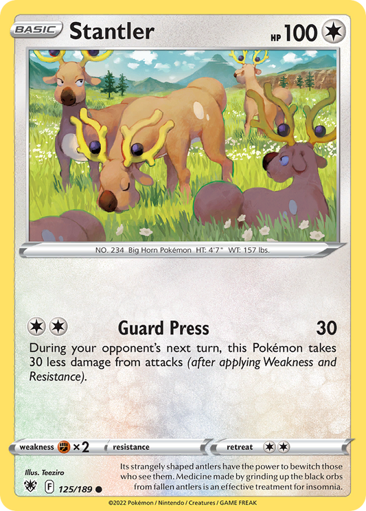 Stantler 125/189 Common | Astral Radiance | Pokemon Card