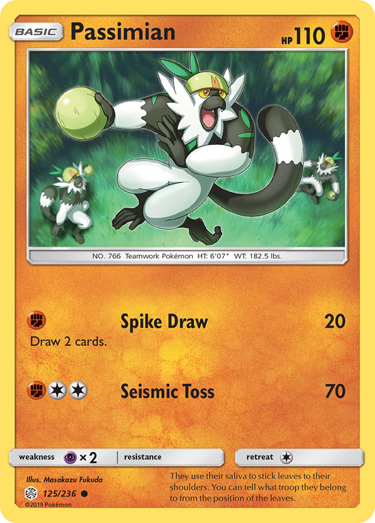 Passimian 125/236 Common | Cosmic Eclipse | Pokemon Card