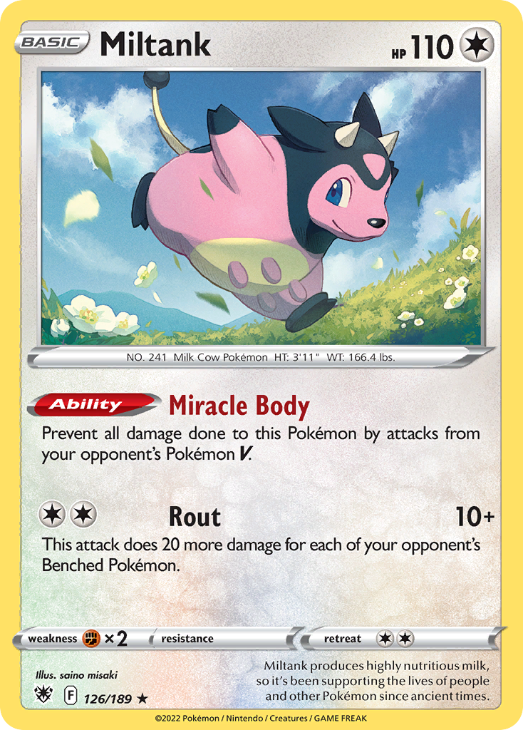 Miltank 126/189 Rare Holo | Astral Radiance | Pokemon Card