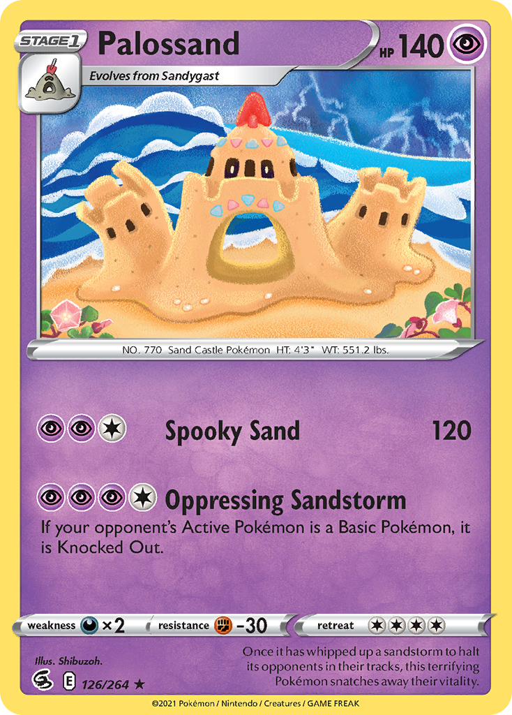 Palossand 126/264 Rare | Fusion Strike | Pokemon Card