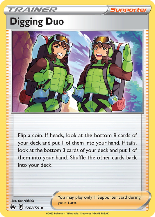 Digging Duo 126/159 Uncommon | Crown Zenith | Pokemon Card