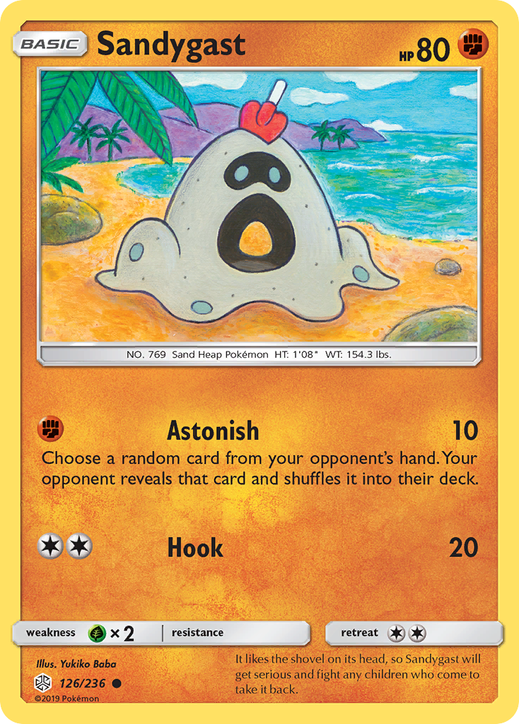 Sandygast 126/236 Common | Cosmic Eclipse | Pokemon Card