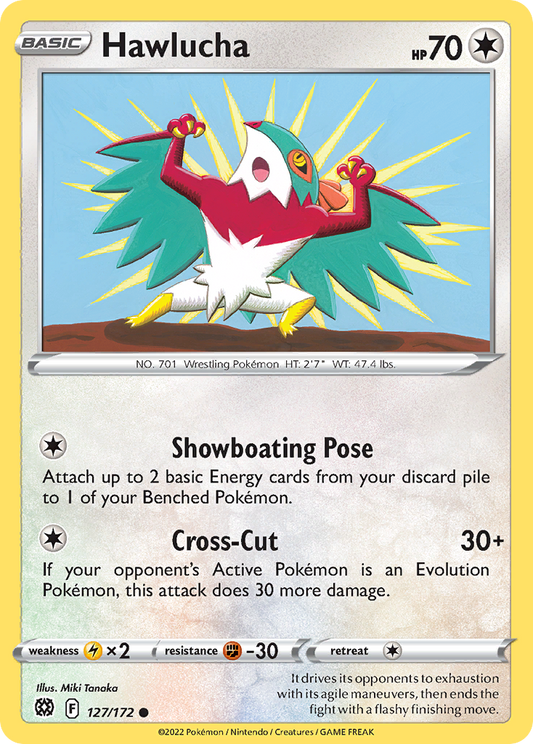 Hawlucha 127/172 Common | Brilliant Stars | Pokemon Card