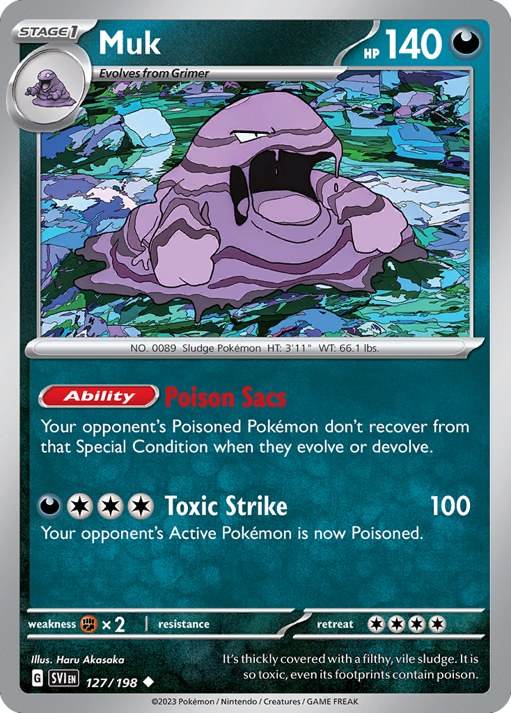 Muk 127/198 Uncommon | Scarlet & Violet | Pokemon Card