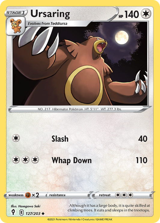 Ursaring 127/203 Uncommon | Evolving Skies | Pokemon Card