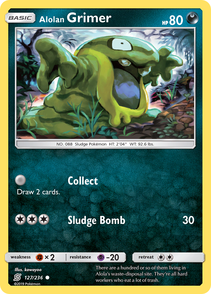 Alolan Grimer 127/236 Common | Unified Minds | Pokemon Card