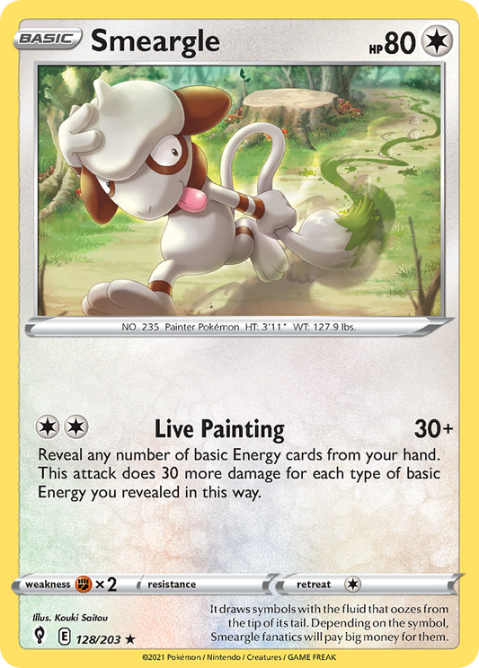 Smeargle 128/203 Rare | Evolving Skies | Pokemon Card