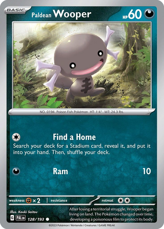 Paldean Wooper 128/193 Common | Paldea Evolved | Pokemon Card